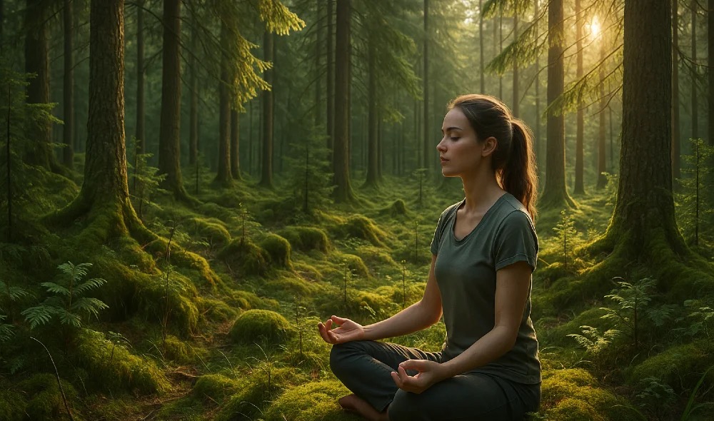 Frau fühlt sich verloren und nachdenklich in ruhiger Umgebung, mit Gudrun Marquardt