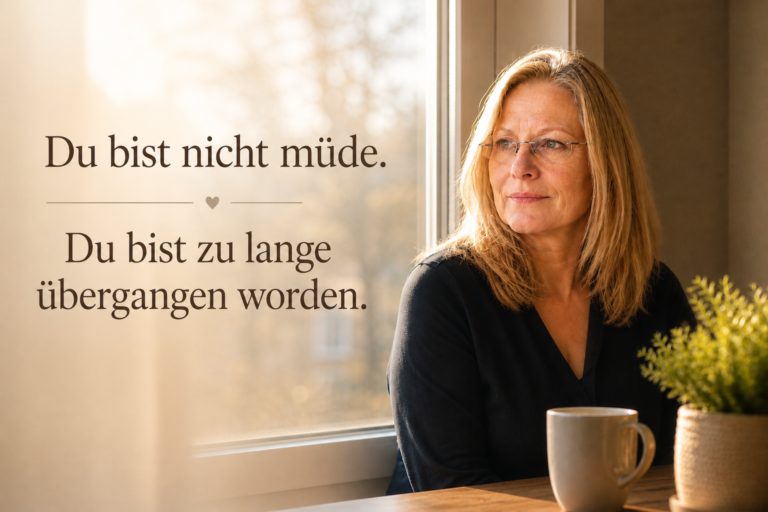 „Du bist nicht müde. Du bist zu lange übergangen worden.“