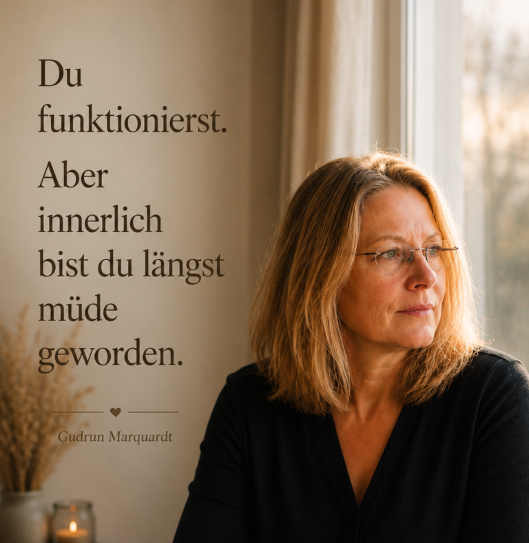 Du funktionierst. Aber innerlich bist du längst müde geworden.