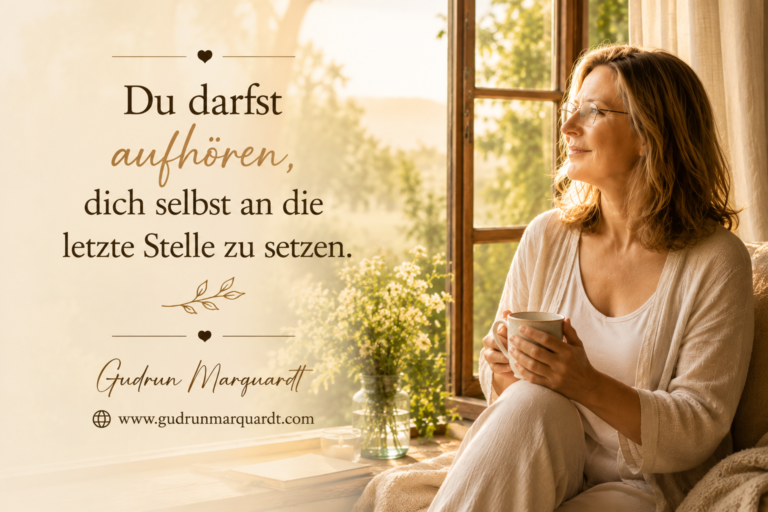 Warum wir uns selbst oft zuletzt wichtig nehmen mit Gudrun Marquardt