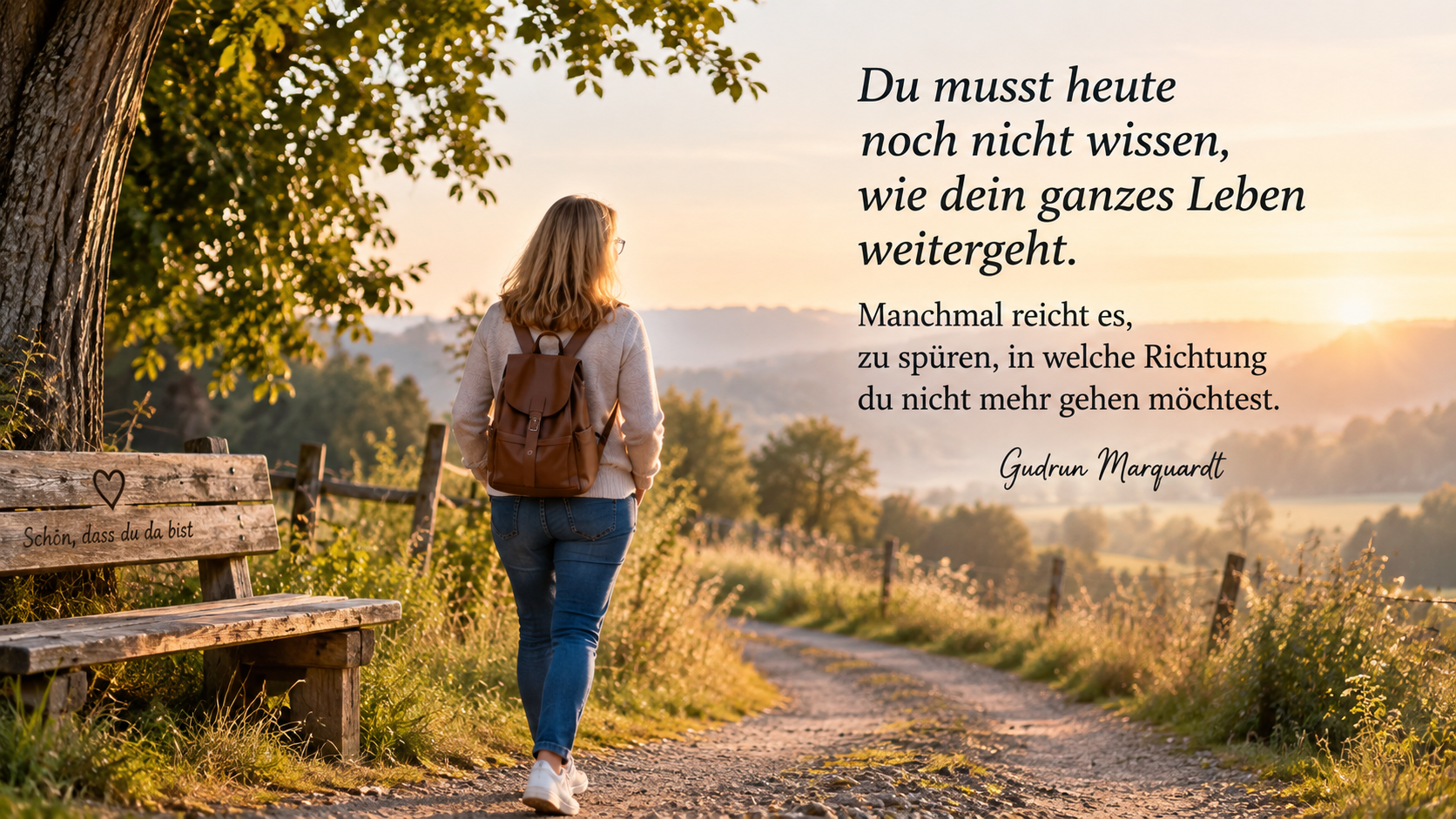 Textbild über die Unsicherheit, wie es im eigenen Leben weitergehen soll.