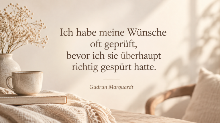 Textbild über das Kleinreden und Ausreden eigener Wünsche.