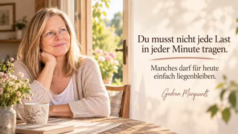 Ruhiger Sonntagmorgen als Symbol für mehr Leichtigkeit im Leben und das Loslassen belastender Gedanken.