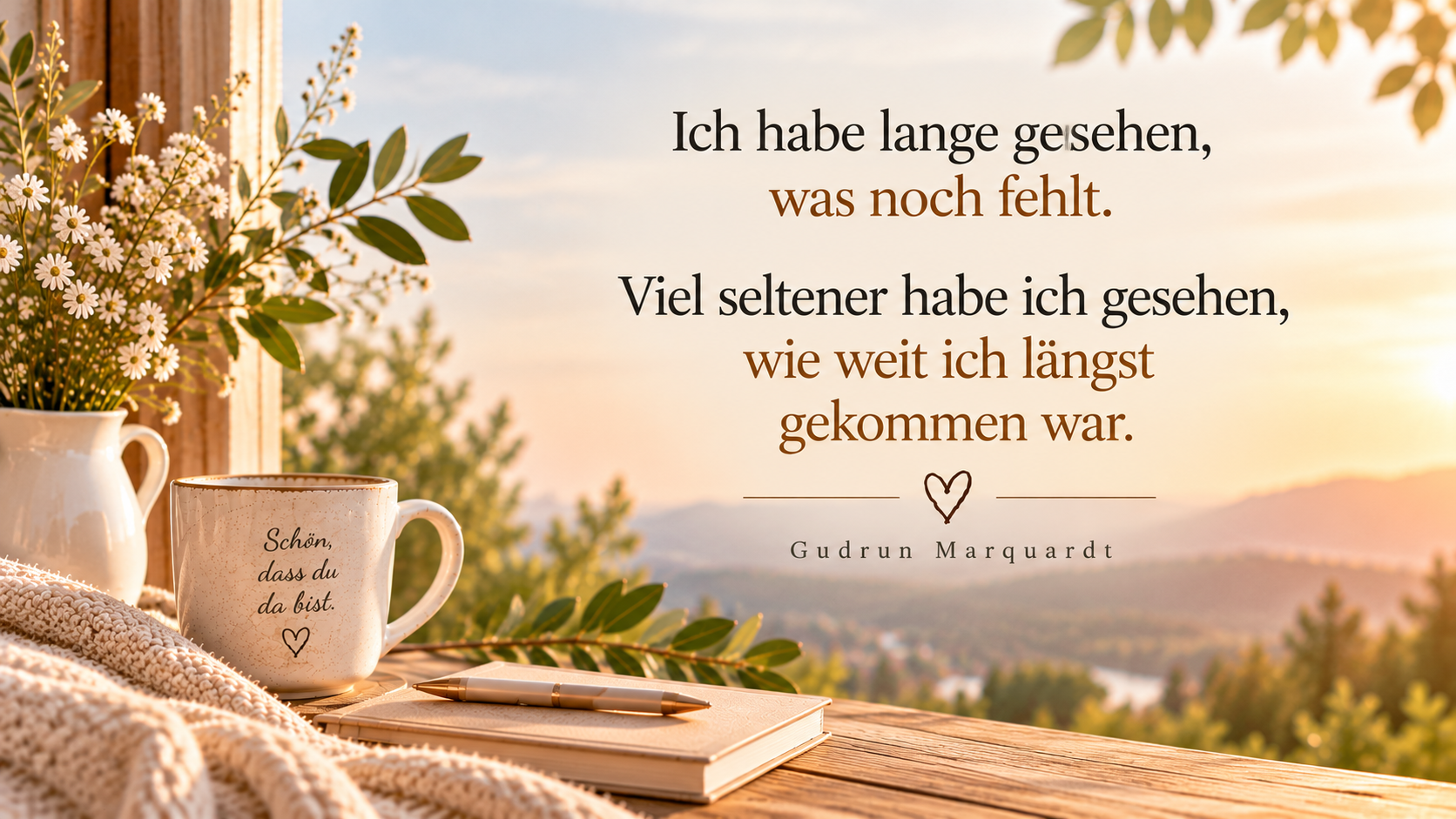 Tagesimpuls von Gudrun Marquardt über das Gefühl, nie gut genug zu sein und den eigenen Fortschritt kaum wahrzunehmen.