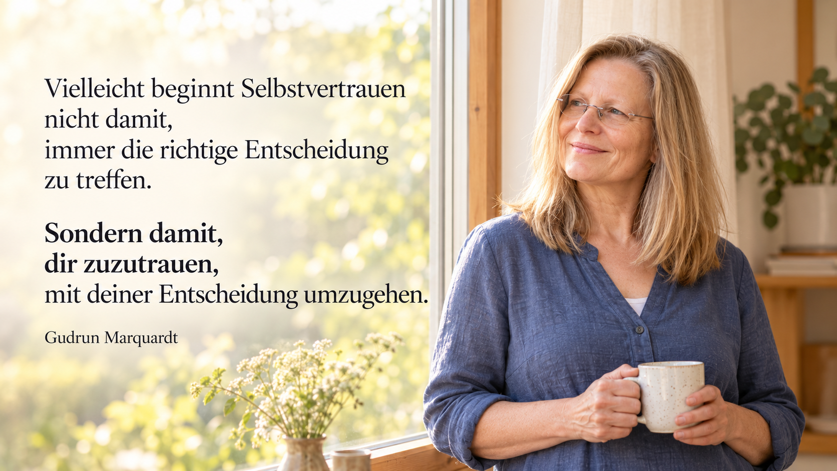 Was, wenn du dir diesmal selbst glaubst?