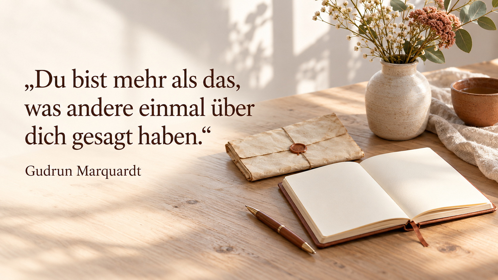 Du musst nicht jede Meinung über dich behalten